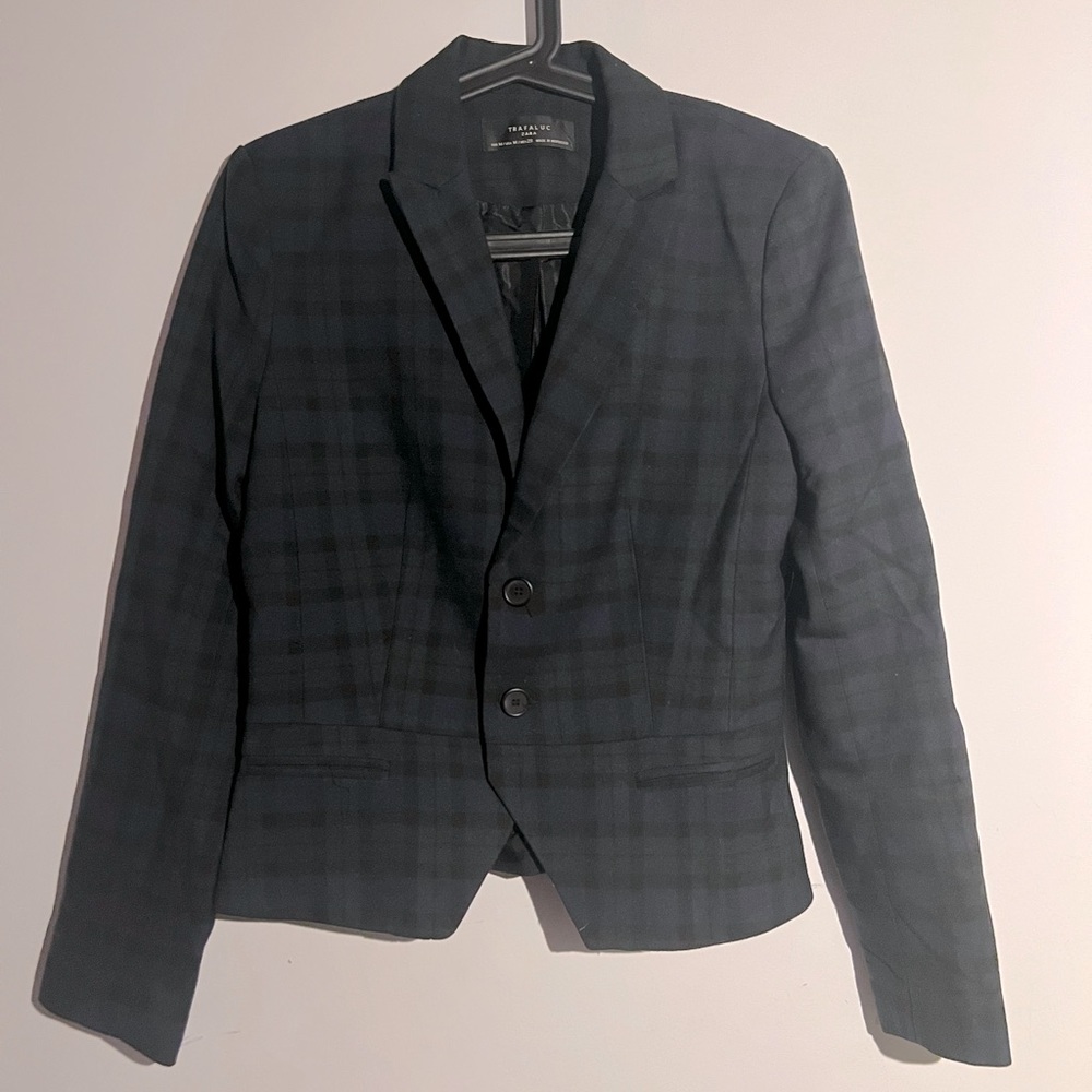 Zara plaid blazer